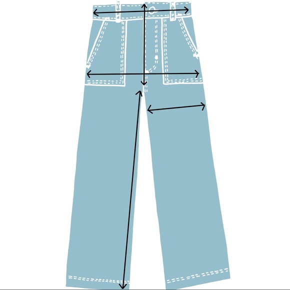 Big Bud Press Daisy Work Pants in Blue/Green L - Picture 11 of 11